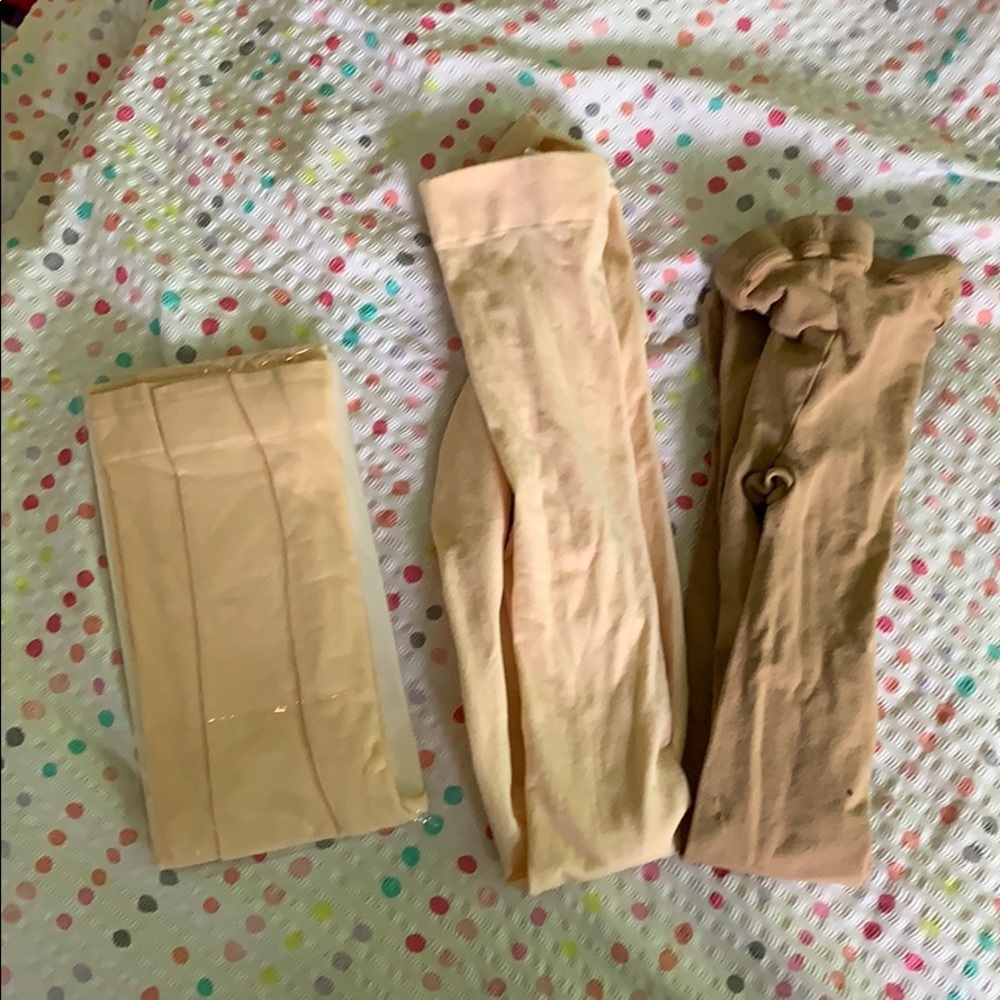 Lot of 3 medium dance tights